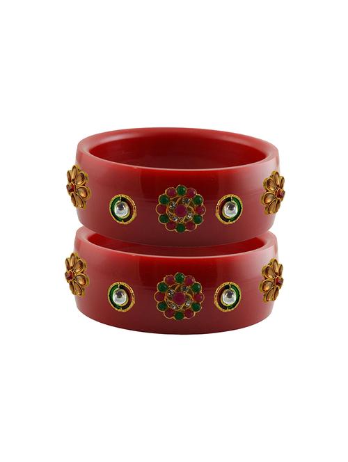 red stone stud acrylic bangle with very extra large size - 18781307 - Very Small Image - 1