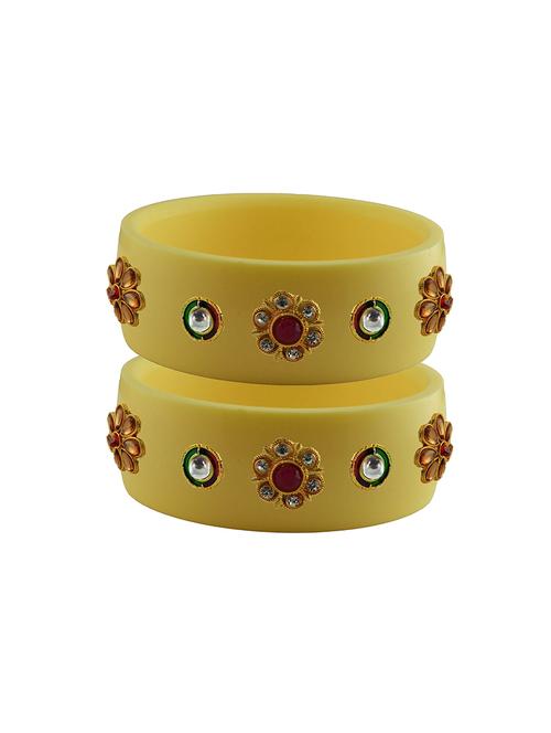 stones work kada bangle set - 18781312 - Very Small Image - 1