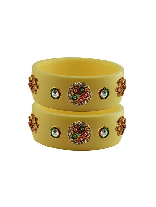 stones work kada bangle set - 18781317 - Very Small Image - 1