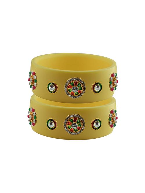 stones work kada bangle set - 18781327 - Very Small Image - 1