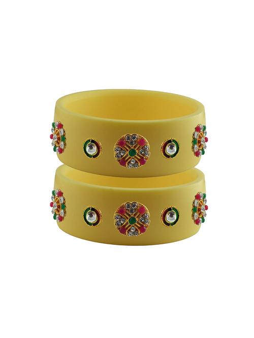 stones work kada bangle set - 18781332 - Very Small Image - 1