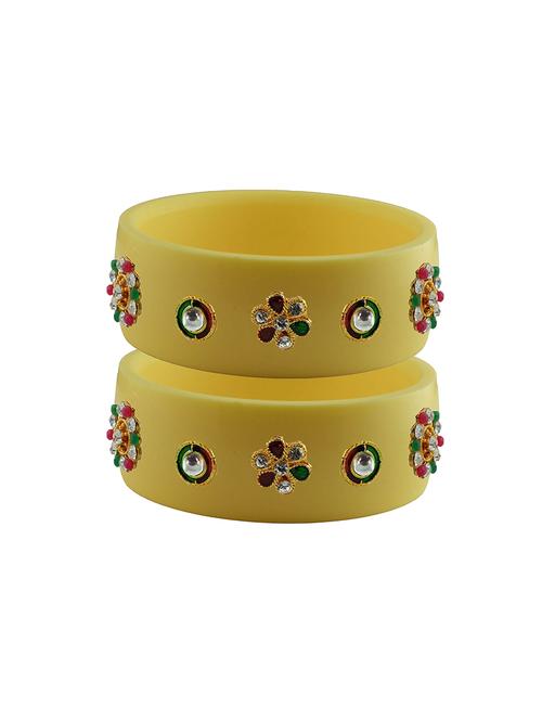 stones work kada bangle set - 18781340 - Very Small Image - 1