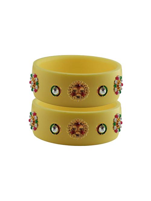 stones work kada bangle set - 18781359 - Very Small Image - 1