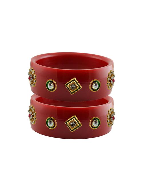 stones work kada bangle set - 18781381 - Very Small Image - 1