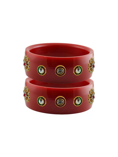 stones work kada bangle set - 18781385 - Very Small Image - 1