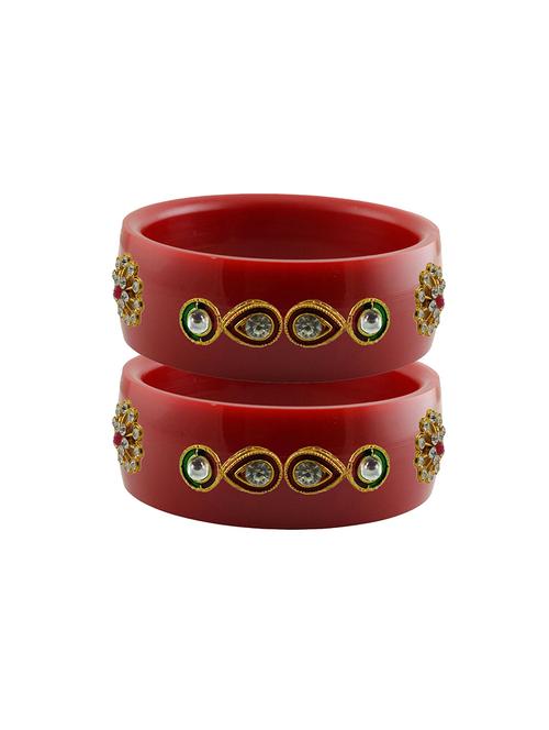 stones work kada bangle set - 18781387 - Very Small Image - 1