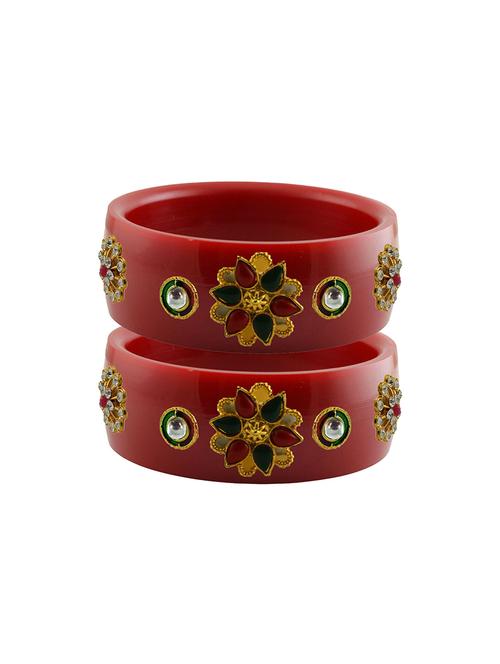 stones work kada bangle set - 18781389 - Very Small Image - 1