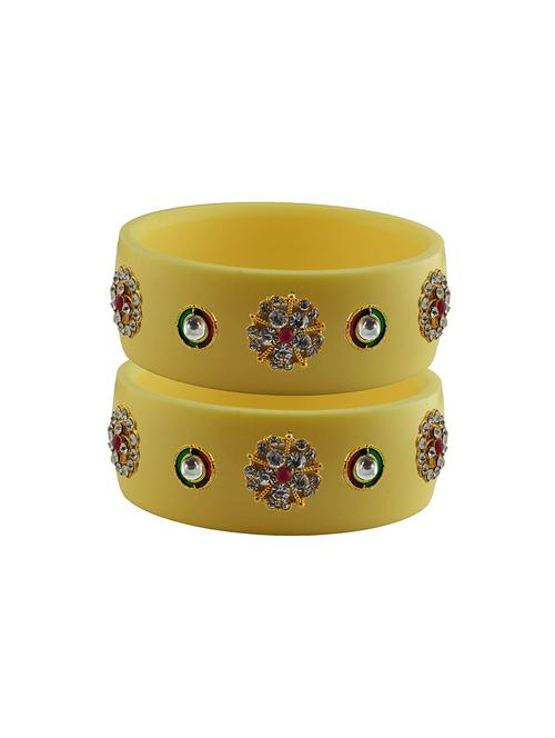 stones work kada bangle set - 18781424 - Very Small Image - 1