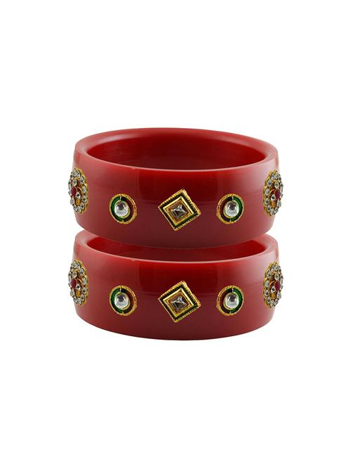 stones work kada bangle set - 18781431 - Very Small Image - 1