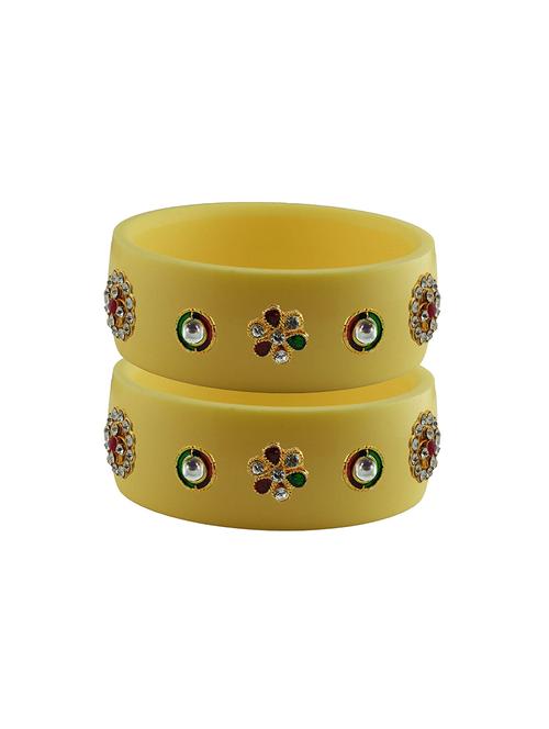 stones work kada bangle set - 18781438 - Very Small Image - 1