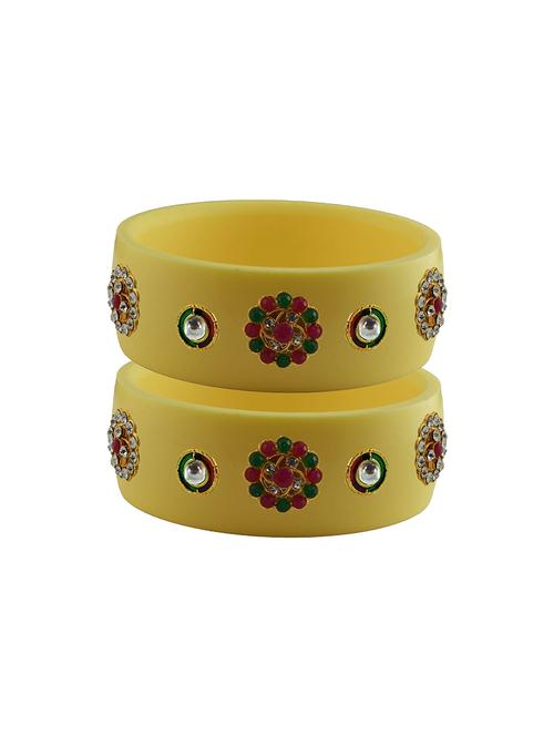 stones work kada bangle set - 18781452 - Very Small Image - 1