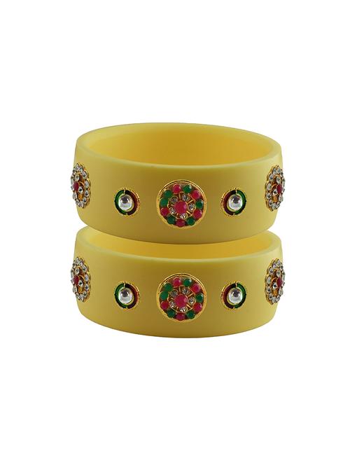 stones work kada bangle set - 18781454 - Very Small Image - 1