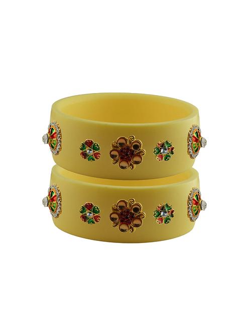 stones work kada bangle set - 18781469 - Very Small Image - 1