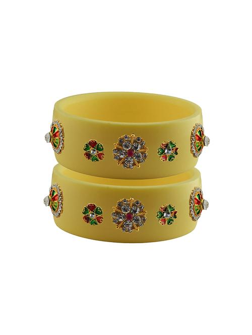 stones work kada bangle set - 18781471 - Very Small Image - 1