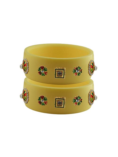 stones work kada bangle set - 18781481 - Very Small Image - 1