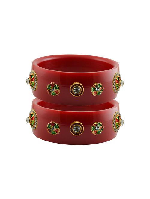 stones work kada bangle set - 18781482 - Very Small Image - 1