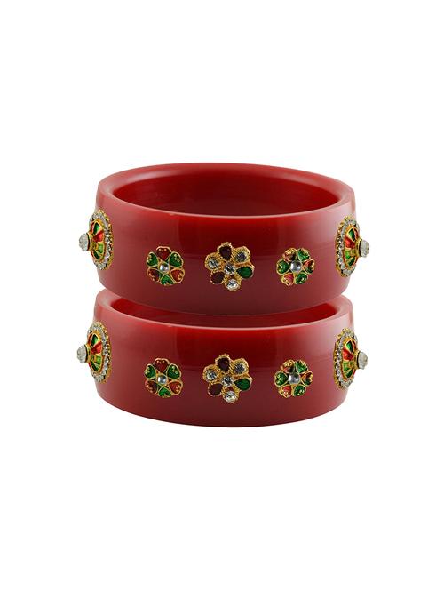 stones work kada bangle set - 18781487 - Very Small Image - 1