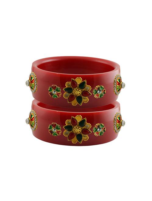 stones work kada bangle set - 18781489 - Very Small Image - 1