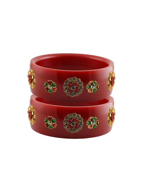 stones work kada bangle set - 18781525 - Very Small Image - 1