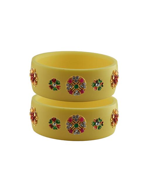 stones work kada bangle set - 18781528 - Very Small Image - 1