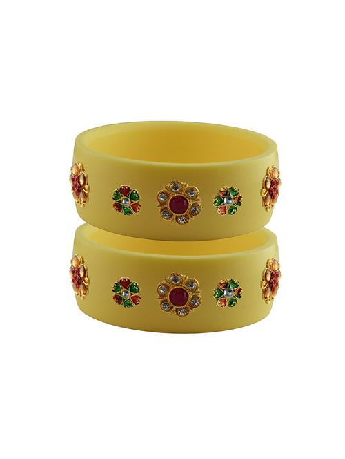 stones work kada bangle set - 18781560 - Very Small Image - 1