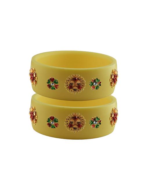 stones work kada bangle set - 18781564 - Very Small Image - 1