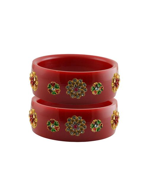 stones work kada bangle set - 18781571 - Very Small Image - 1