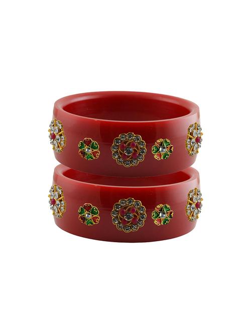 stones work kada bangle set - 18781574 - Very Small Image - 1