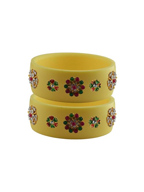 stones work kada bangle set - 18781579 - Very Small Image - 1