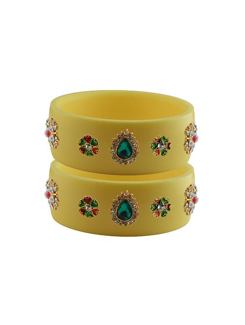 stones work kada bangle set - 18781597 - Very Small Image - 1