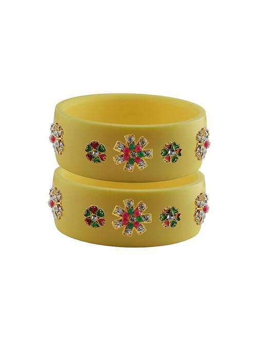 stones work kada bangle set - 18781599 - Very Small Image - 1