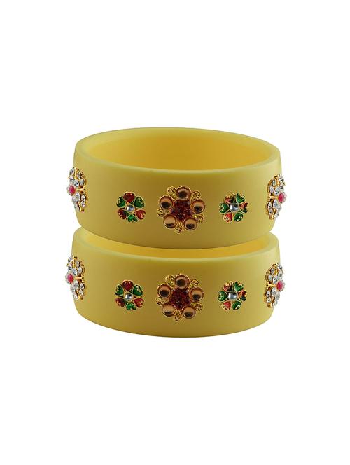 stones work kada bangle set - 18781602 - Very Small Image - 1