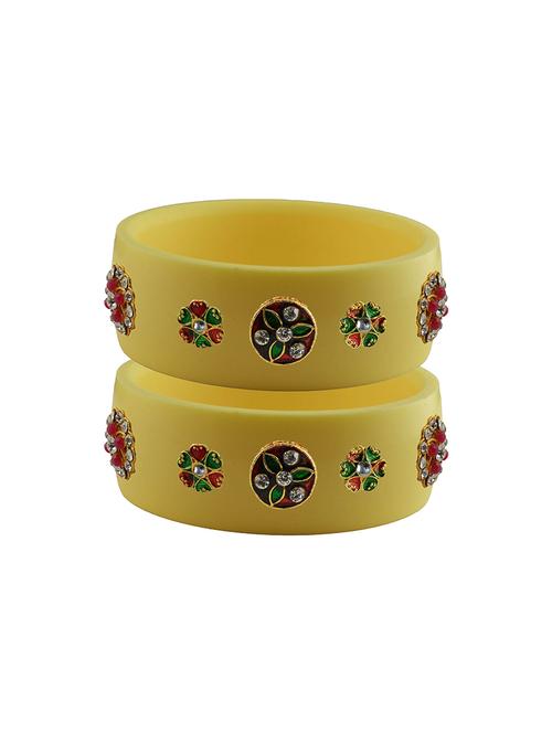 stones work kada bangle set - 18781643 - Very Small Image - 1