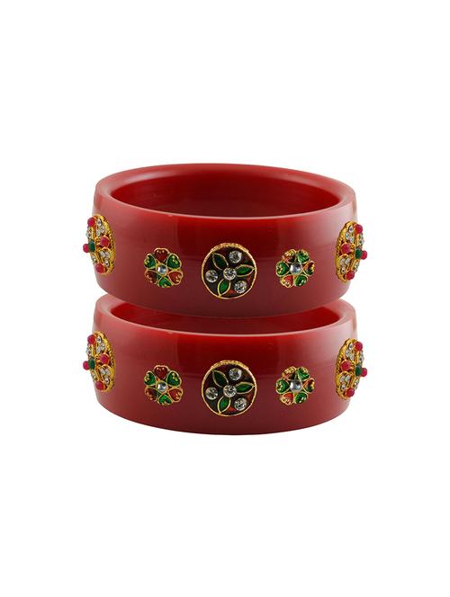 stones work kada bangle set - 18781691 - Very Small Image - 1
