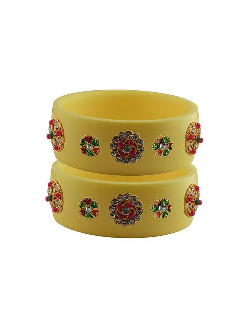 stones work kada bangle set - 18781728 - Very Small Image - 1