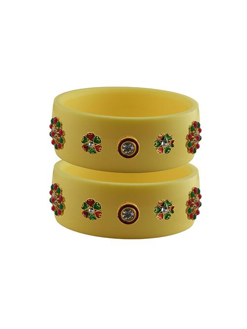 stones work kada bangle set - 18781741 - Very Small Image - 1