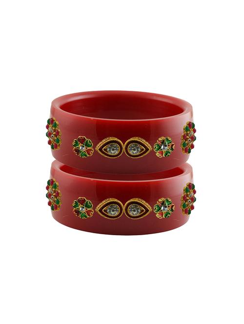 stones work kada bangle set - 18781742 - Very Small Image - 1