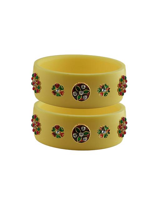 stones work kada bangle set - 18781745 - Very Small Image - 1