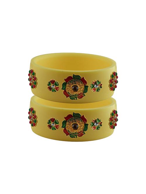 stones work kada bangle set - 18781750 - Very Small Image - 1