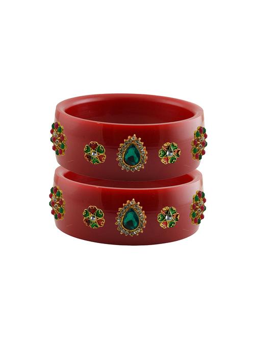 stones work kada bangle set - 18781751 - Very Small Image - 1