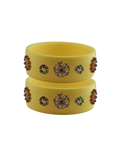 stones work kada bangle set - 18781752 - Very Small Image - 1