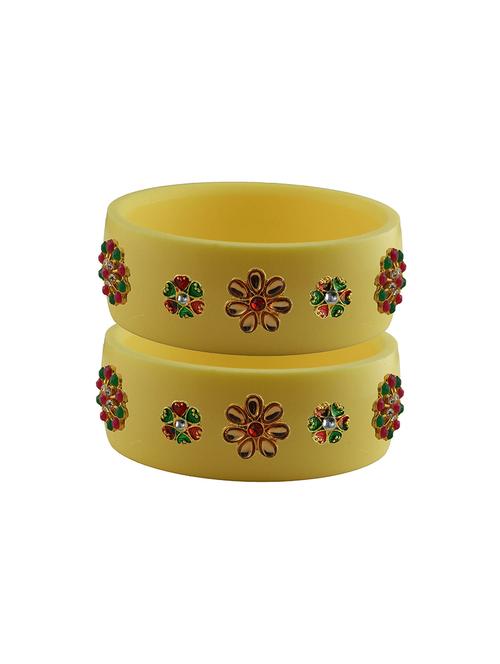 stones work kada bangle set - 18781767 - Very Small Image - 1