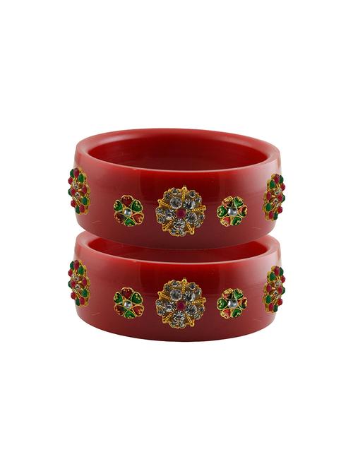 stones work kada bangle set - 18781774 - Very Small Image - 1