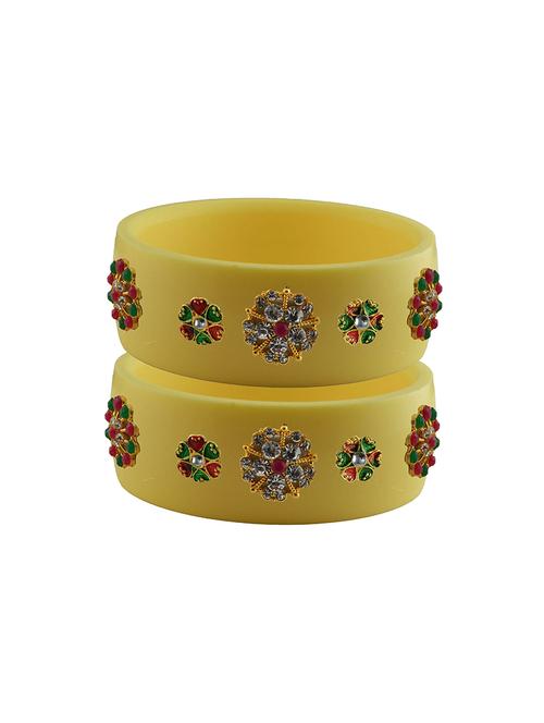 stones work kada bangle set - 18781775 - Very Small Image - 1