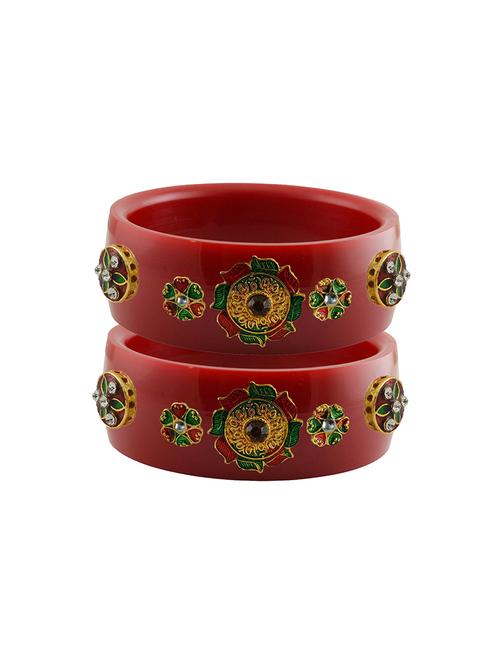 stones work kada bangle set - 18781783 - Very Small Image - 1