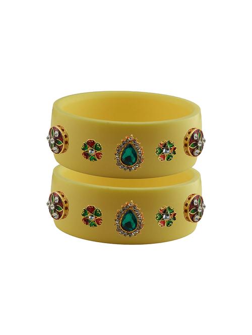 stones work kada bangle set - 18781786 - Very Small Image - 1