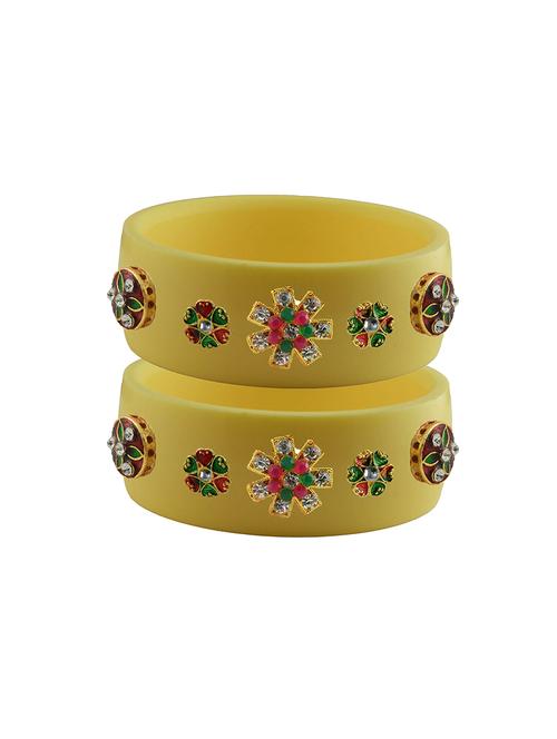 stones work kada bangle set - 18781788 - Very Small Image - 1