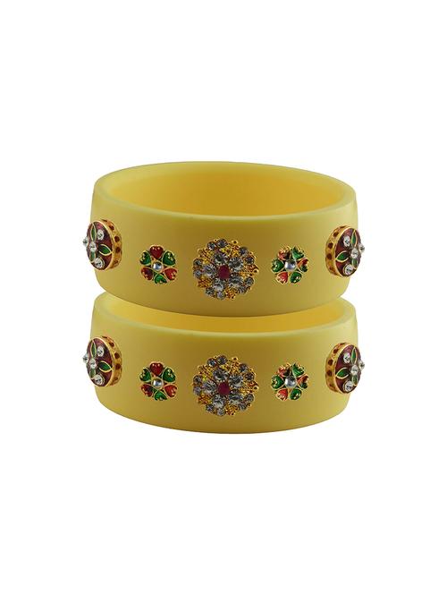 stones work kada bangle set - 18781790 - Very Small Image - 1