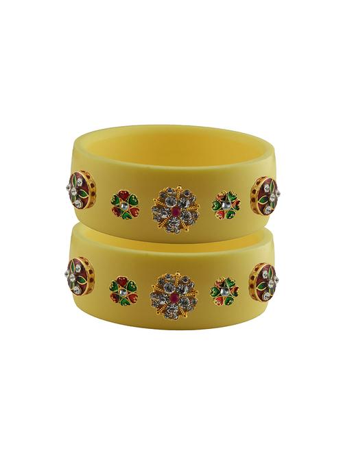 stones work kada bangle set - 18781819 - Very Small Image - 1