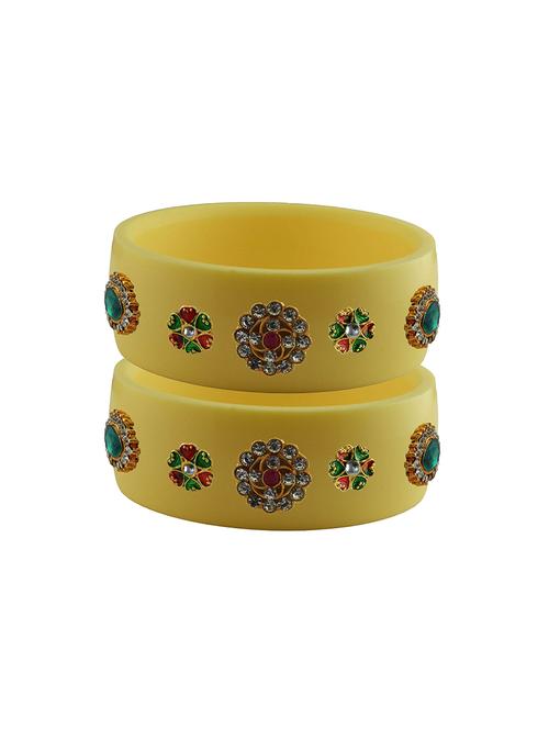 stones work kada bangle set - 18781844 - Very Small Image - 1